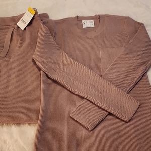 Figs Xs knit loungewear SET. Limited edition, draw string, warm and cozy.